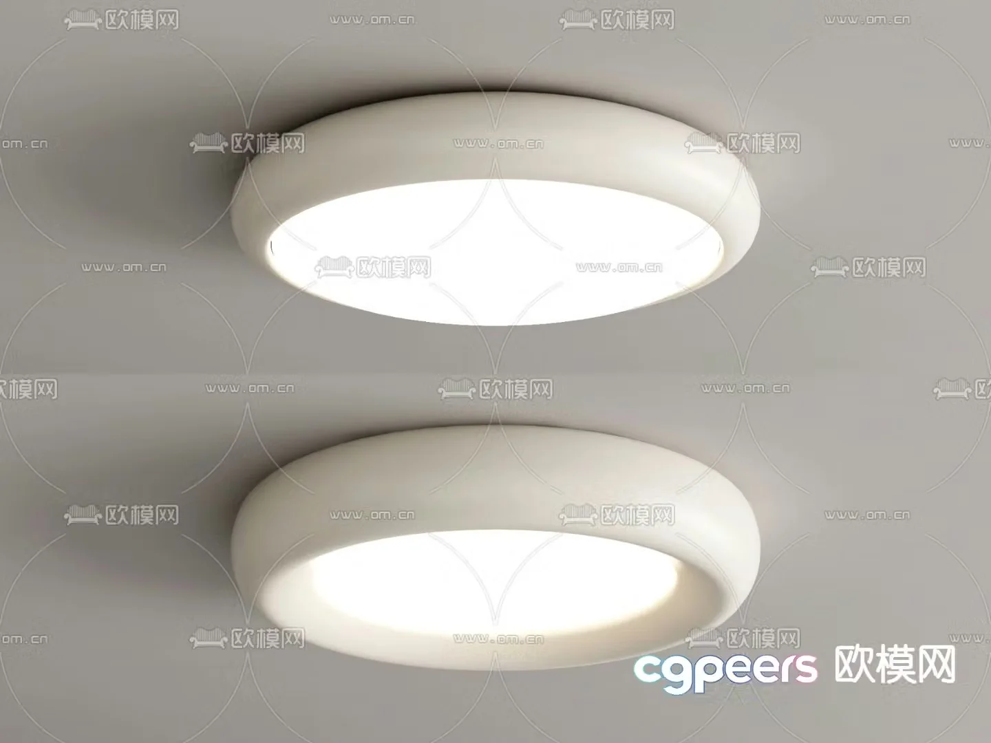 Round ceiling lamp 3d model