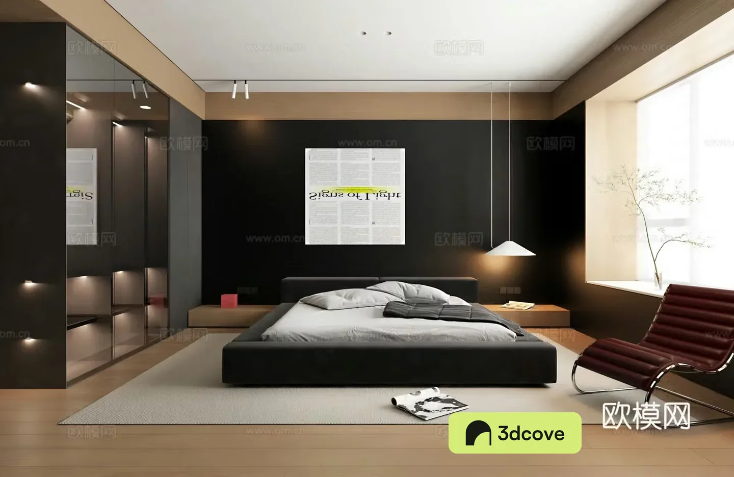 Modern style bedroom