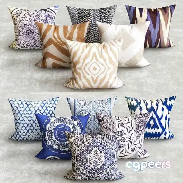 3ds Max Free – LANAI COLLECTION TRIBAL CIRCLE PILLOW