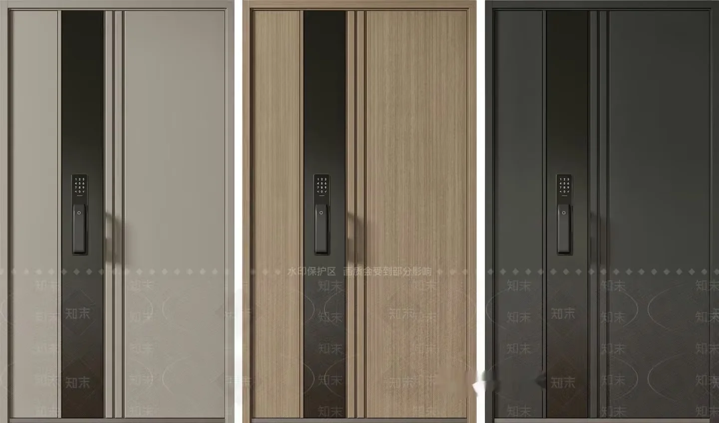 Modern Sliding Doors 3D Model – 736 – VRAY Render
