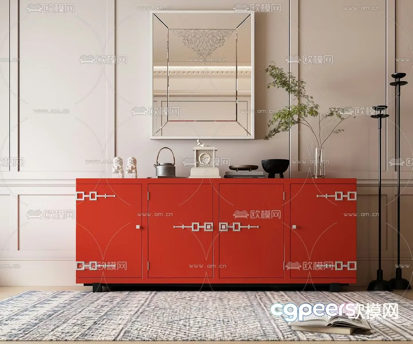 New Chinese sideboard 3D model