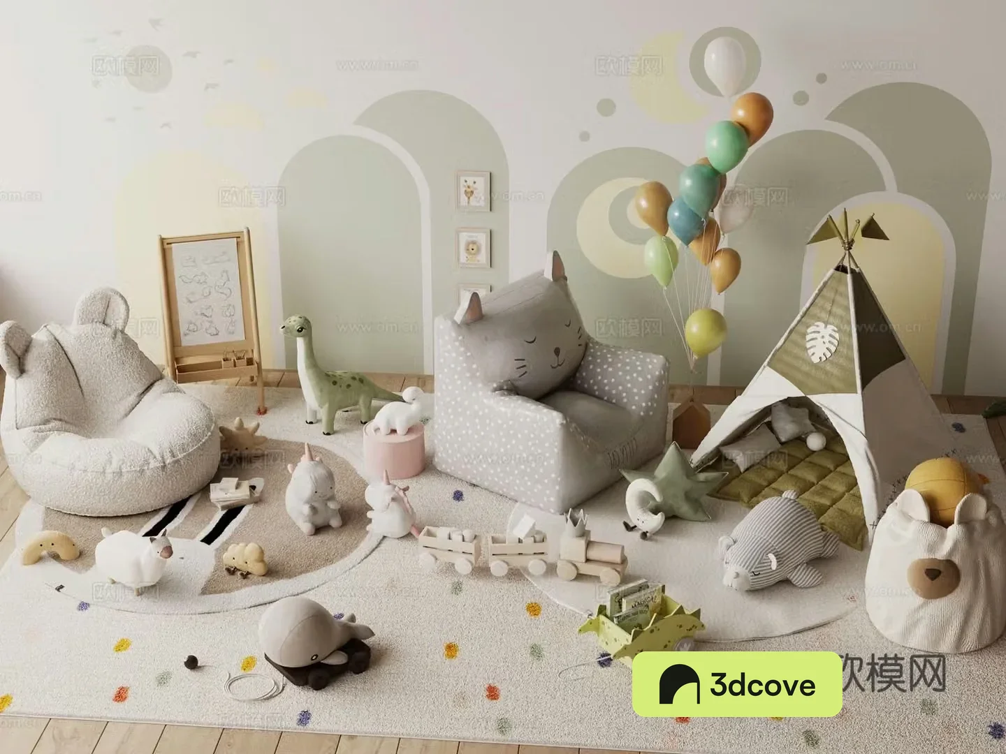 Modern children’s sofa toys doll
