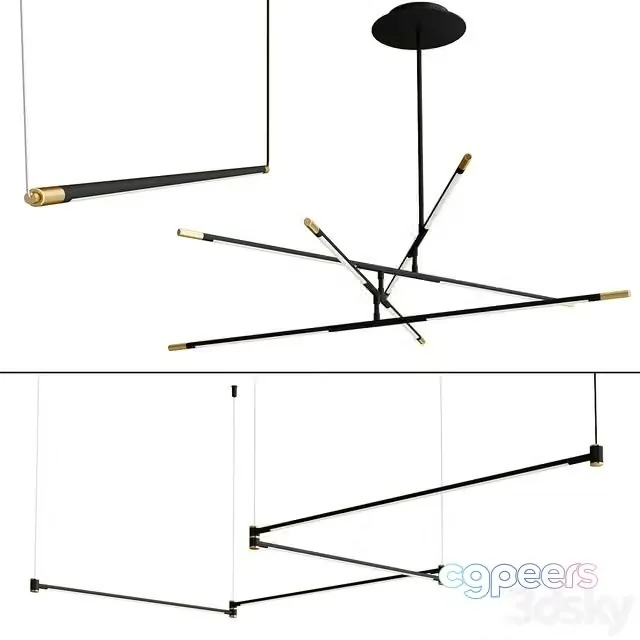 3ds Max Free – Drawing Line Gold Black collection