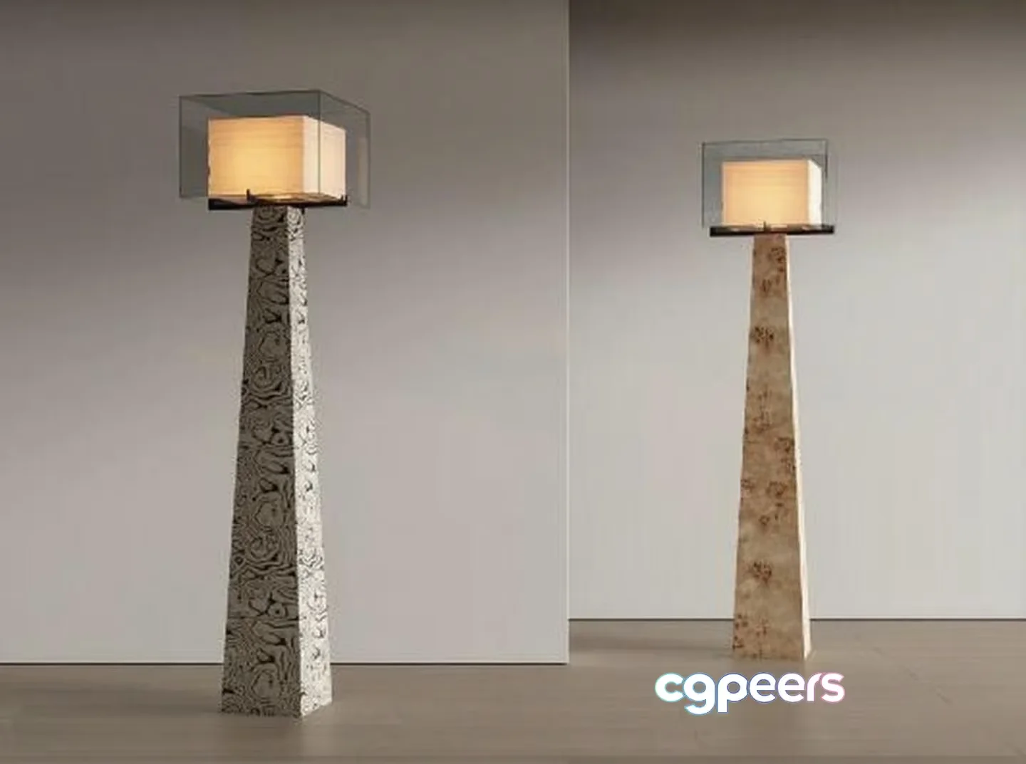 Modern Floor Lamps 3D Model – 1114 – VRAY Render