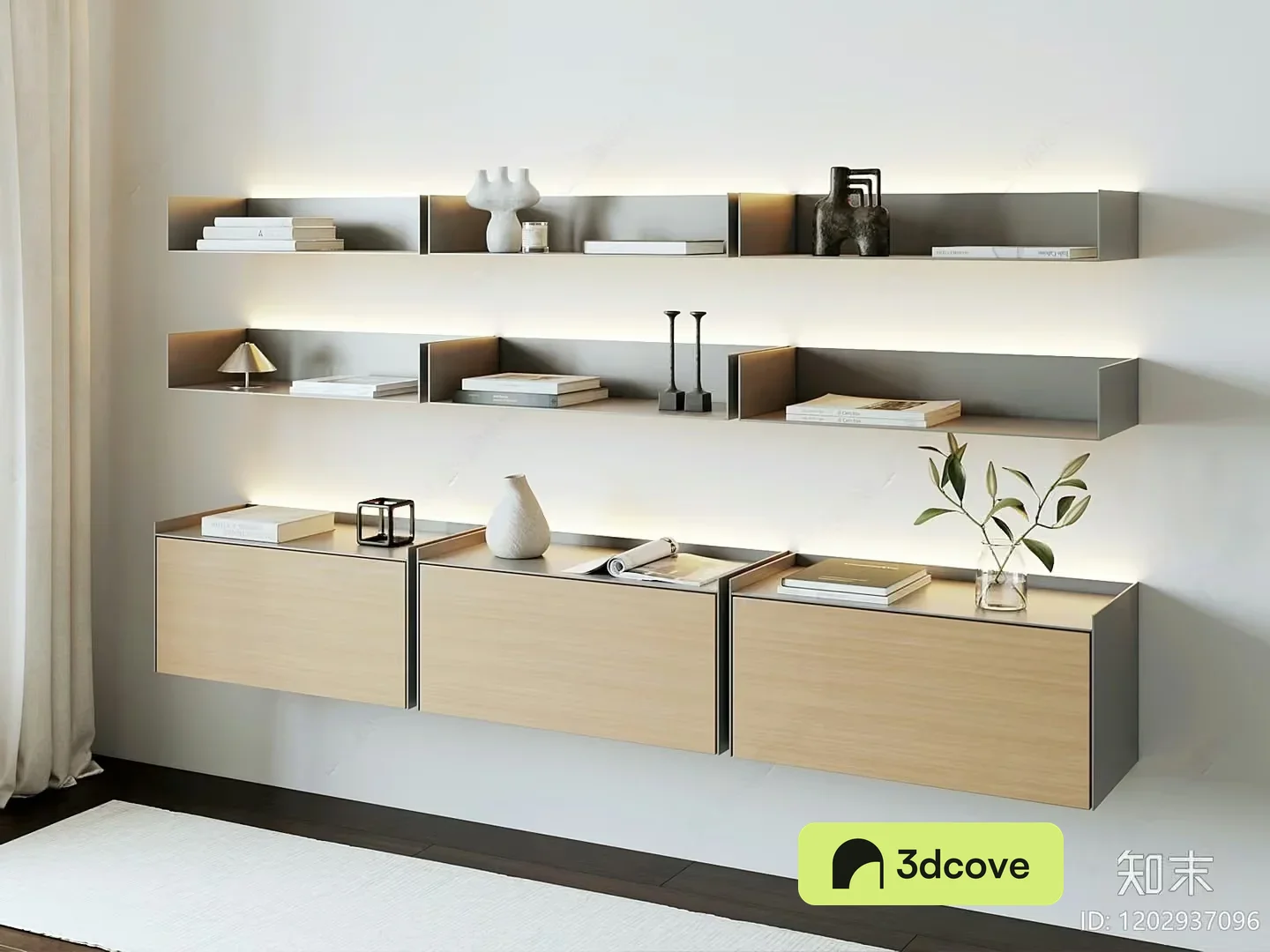 Modern Floating Shelves