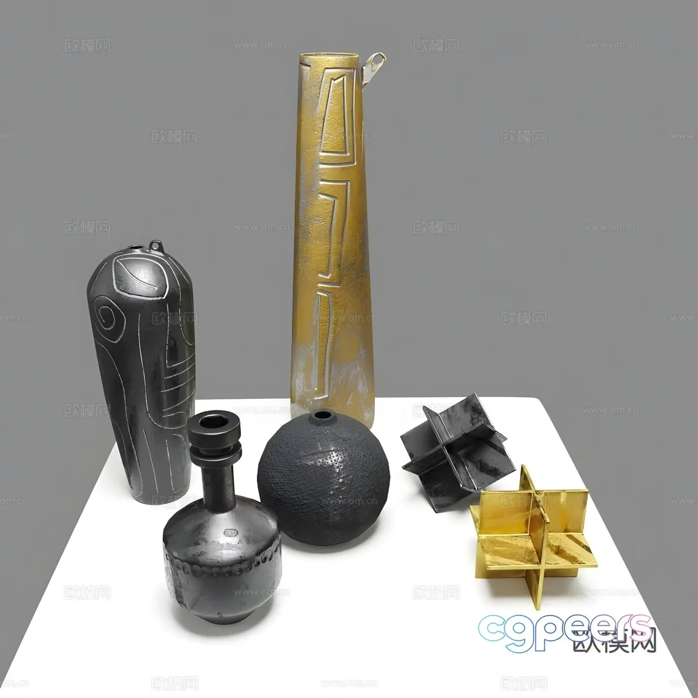 Modern decoration ornaments craft 3d model