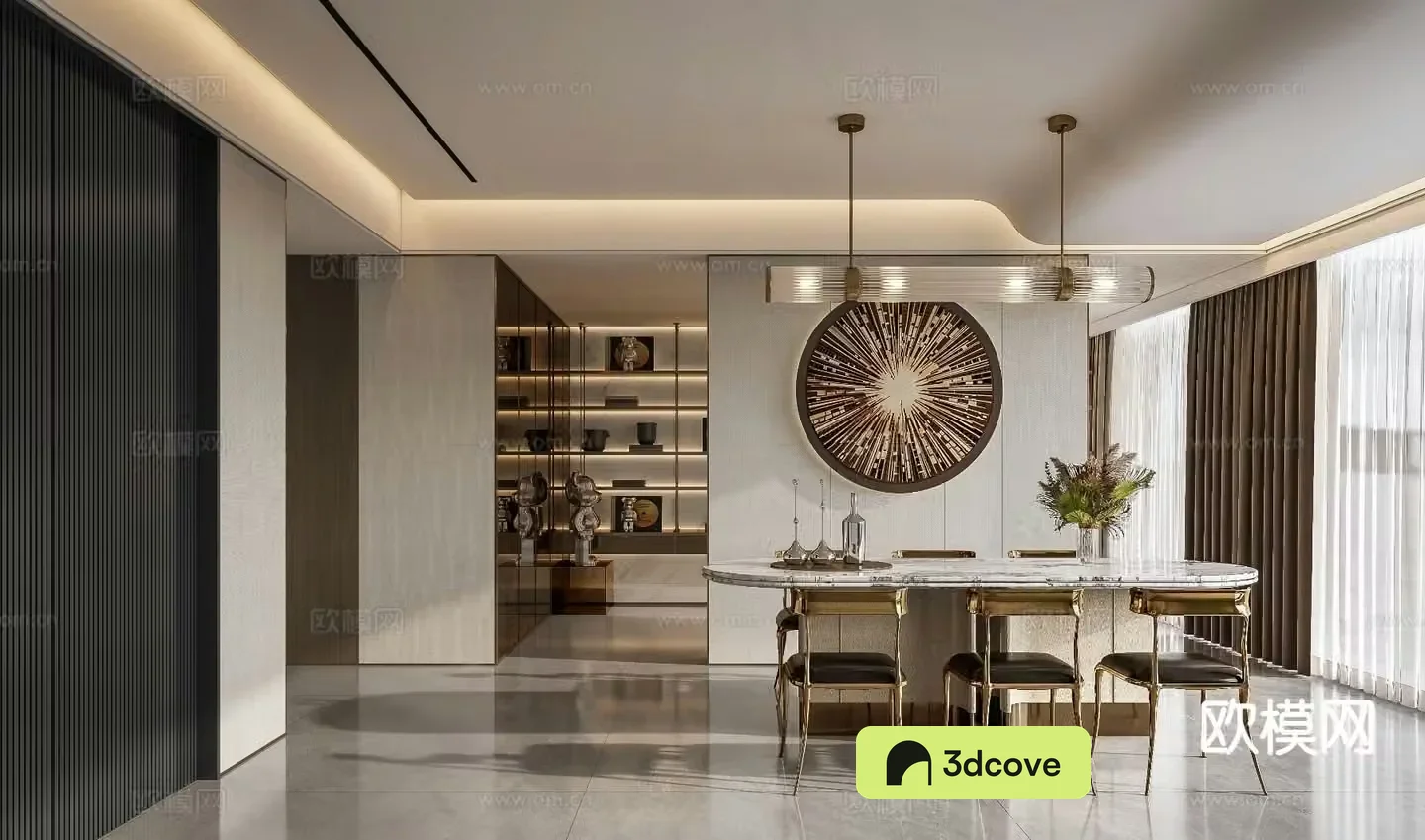 Panshi Design Light Luxury Restaurant