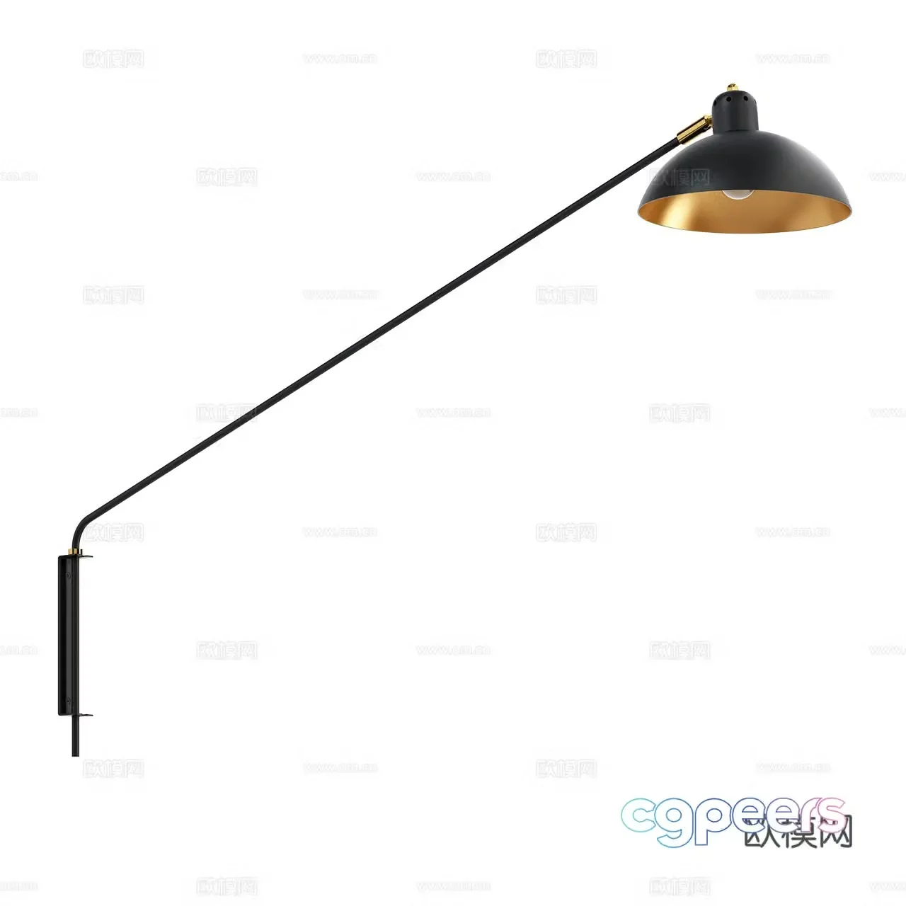 Lambert Middle Style Wall Light Classic Wall Light Metal Wall Light Retro Wall Light 3D Model