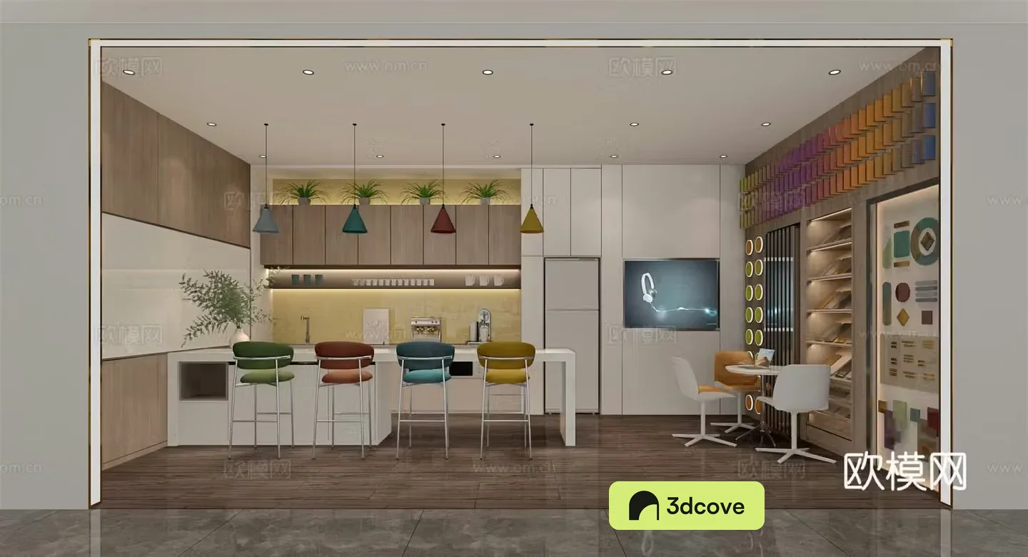Modern pantry leisure area reception area