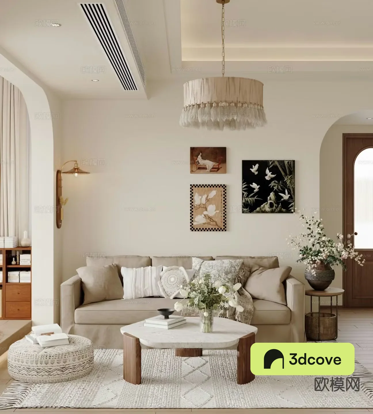 Medieval style living room