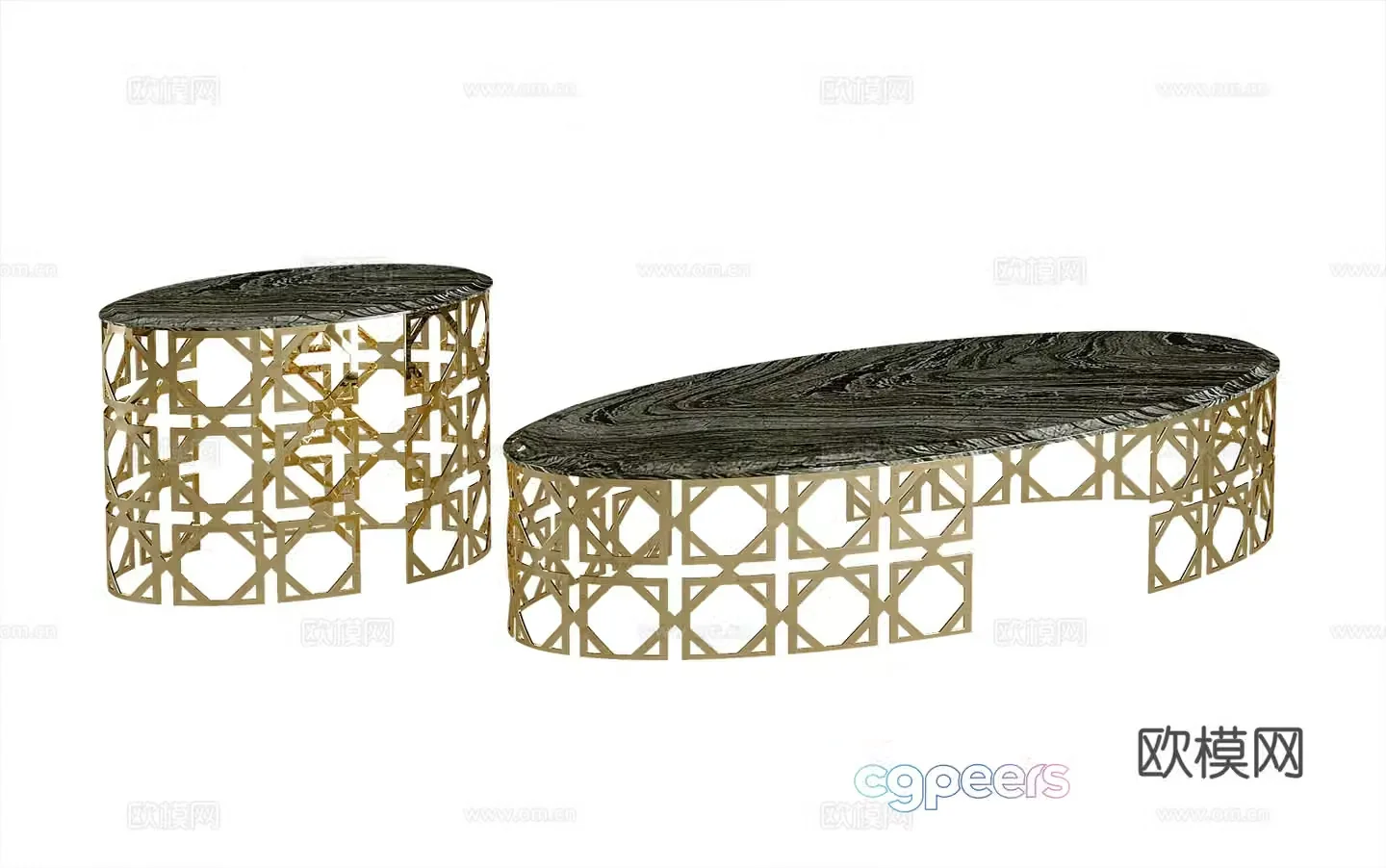 Modern coffee table 3d model