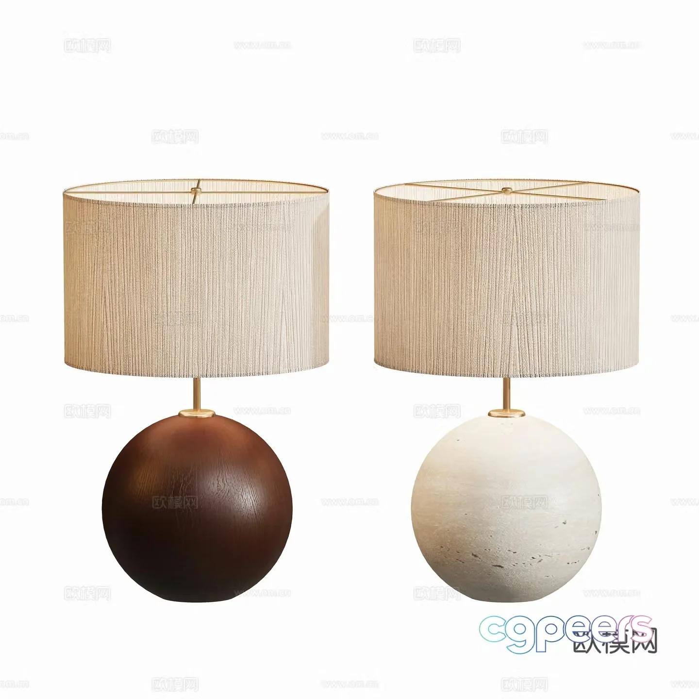 Modern medieval table lamp 3d model