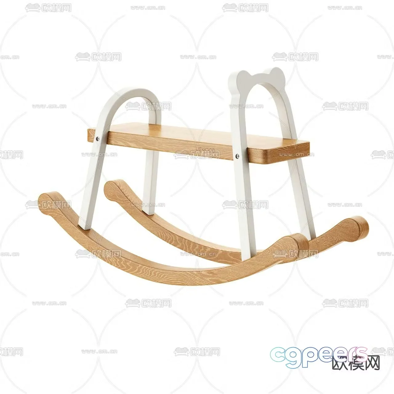 Modern children’s rocking chair 3d model