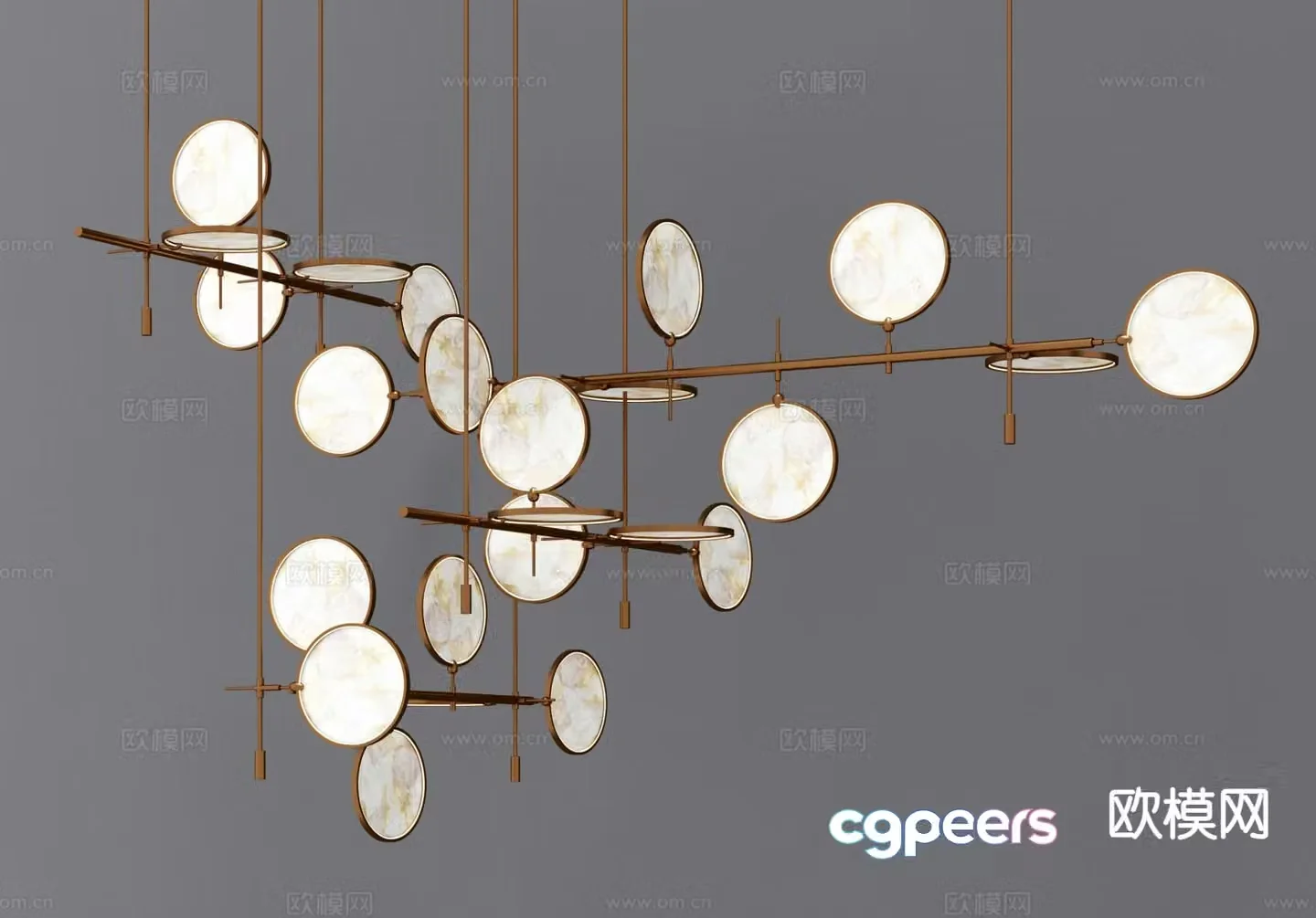 Creative chandelier art chandelier 3d model