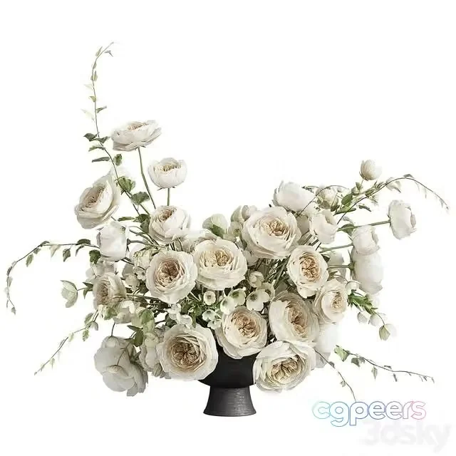 3ds Max Free – Flower In Vase 60