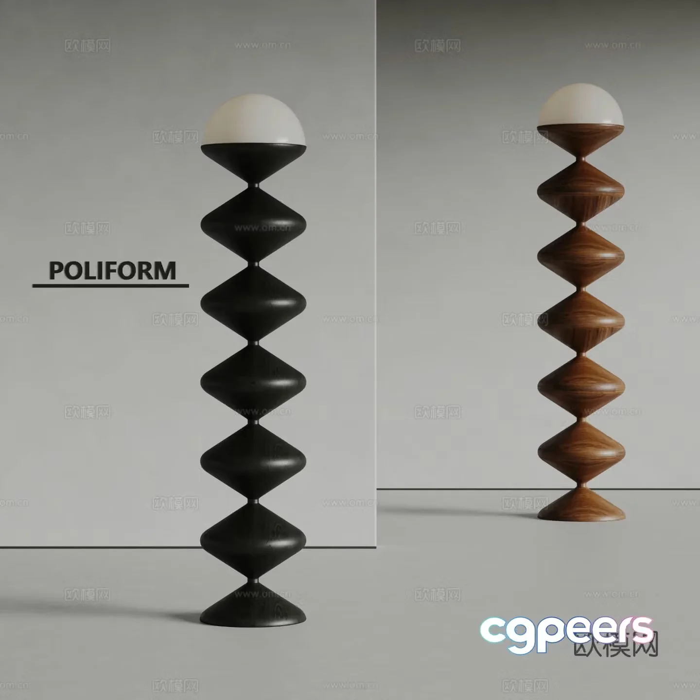 poliform floor lamp 3d model