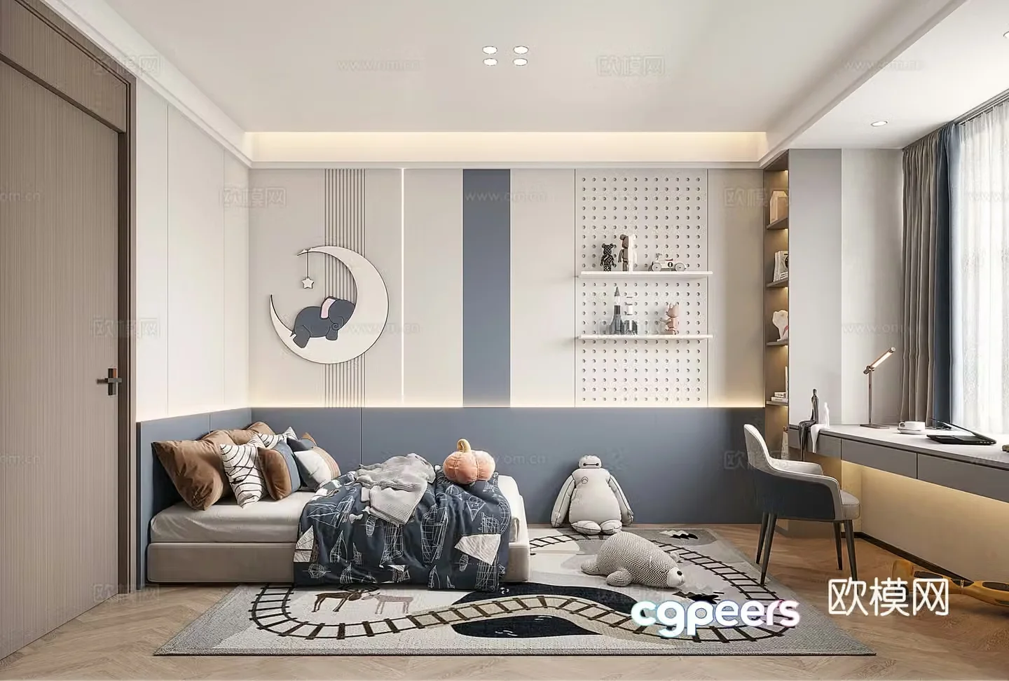 Modern children’s room 3d model