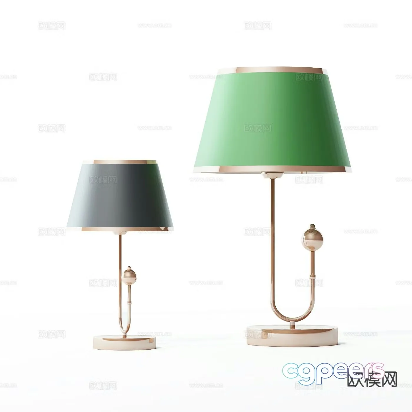 Modern desk lamp 3d model