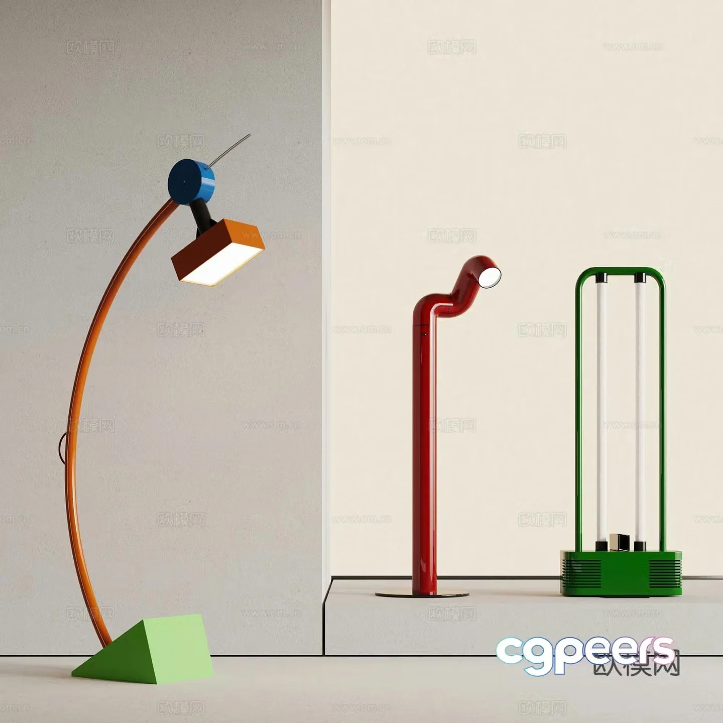 23 Dopamine Floor Lamp 3D Model