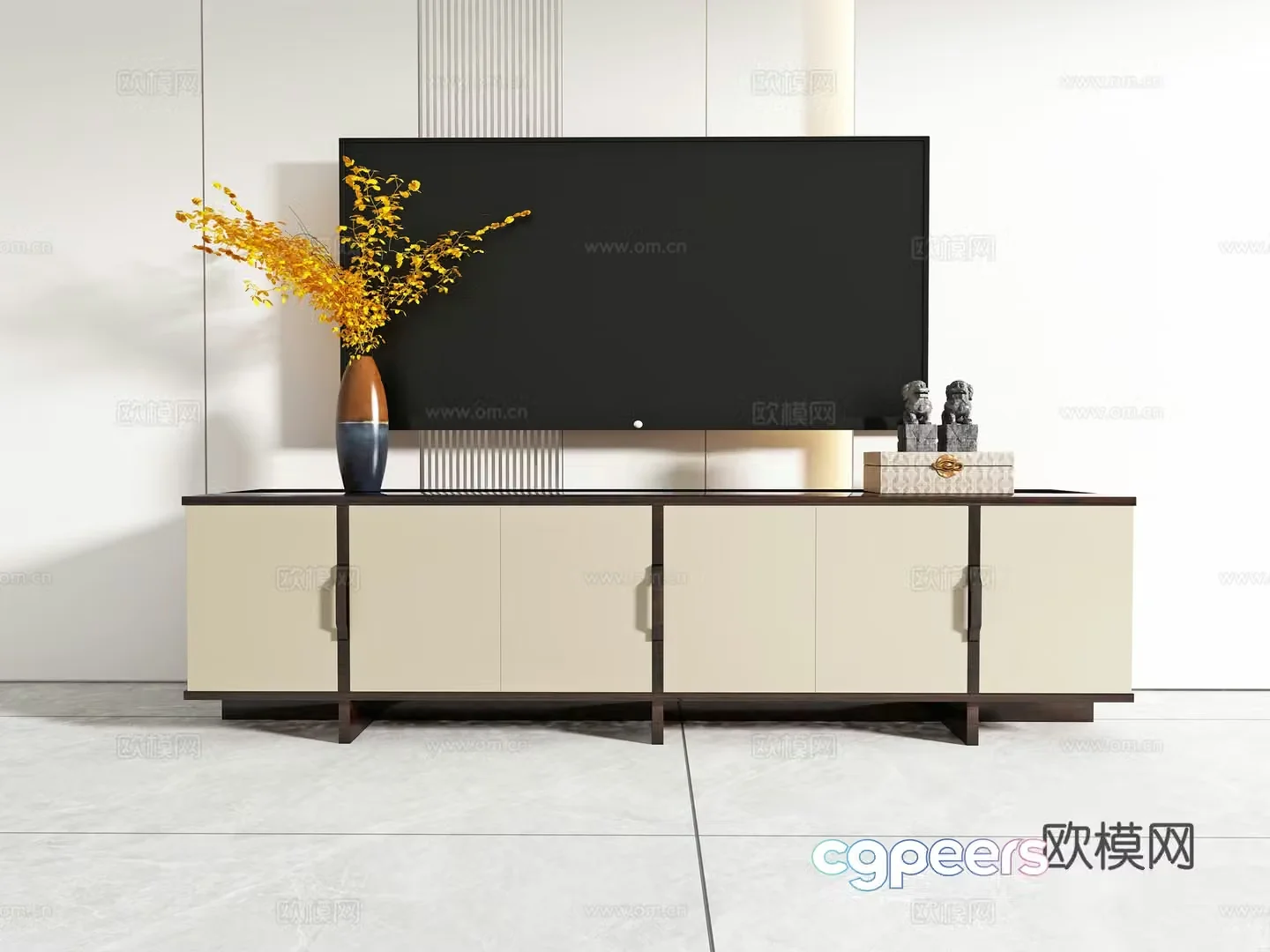 Modern TV cabinet 3d model