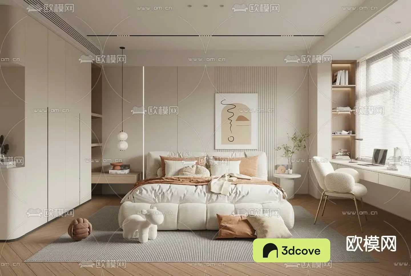 Creamy Bedroom Master Room