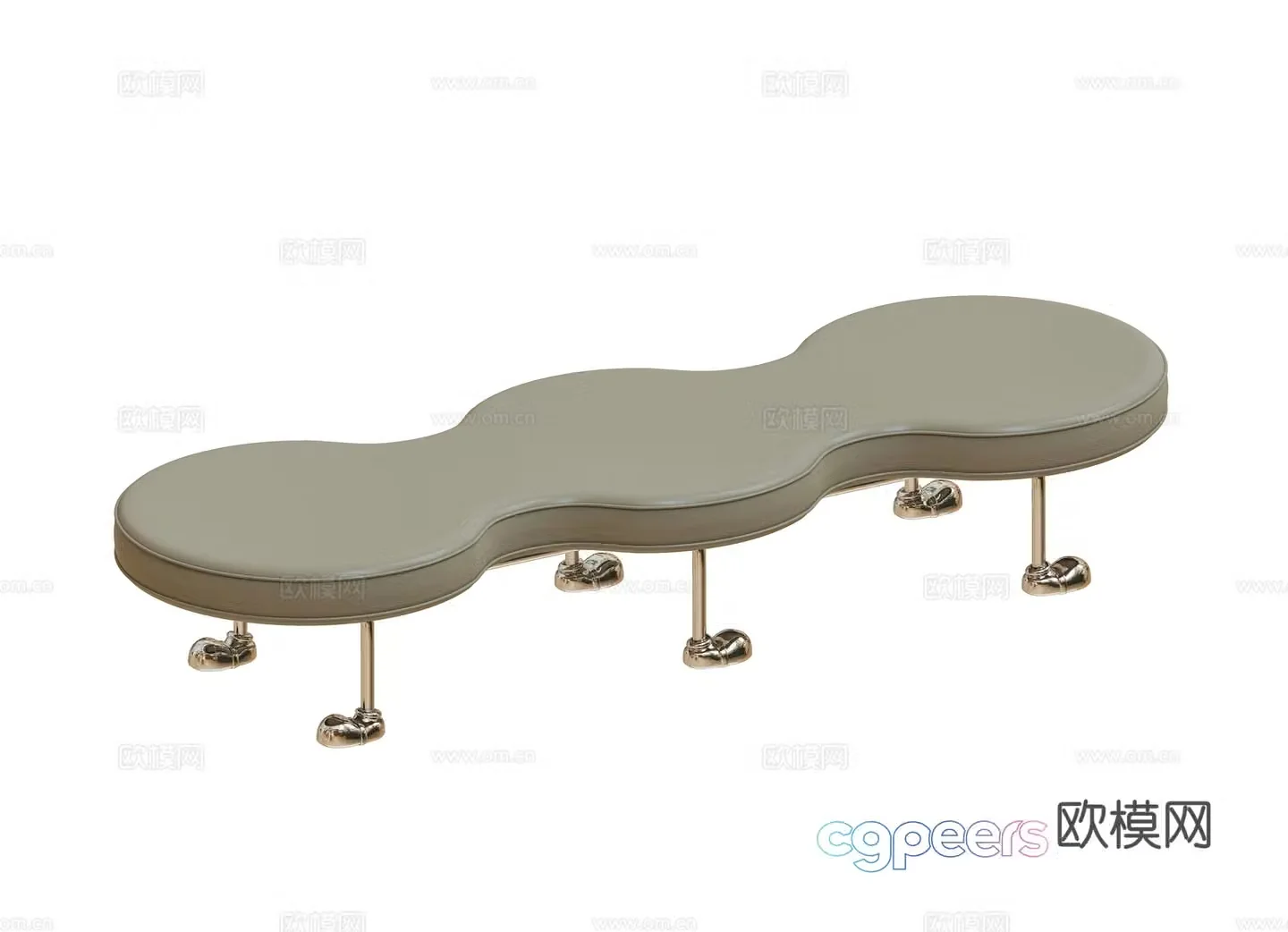 Modern stool 3d model