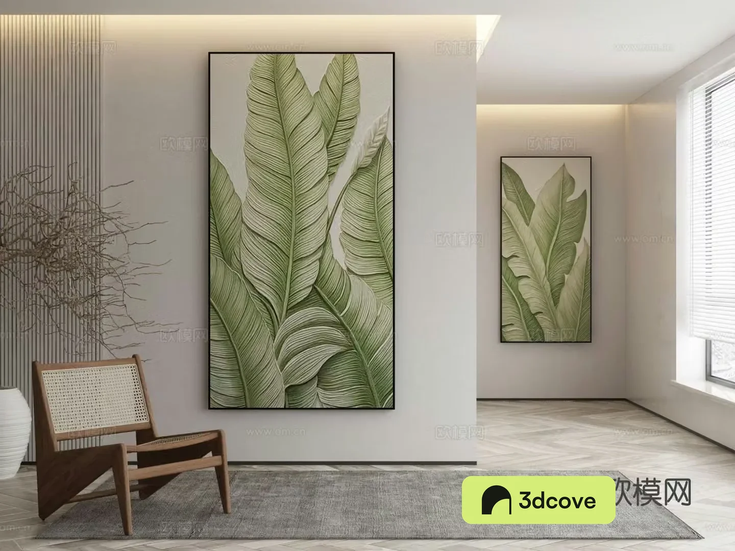 Modern botanical painting decorative painting