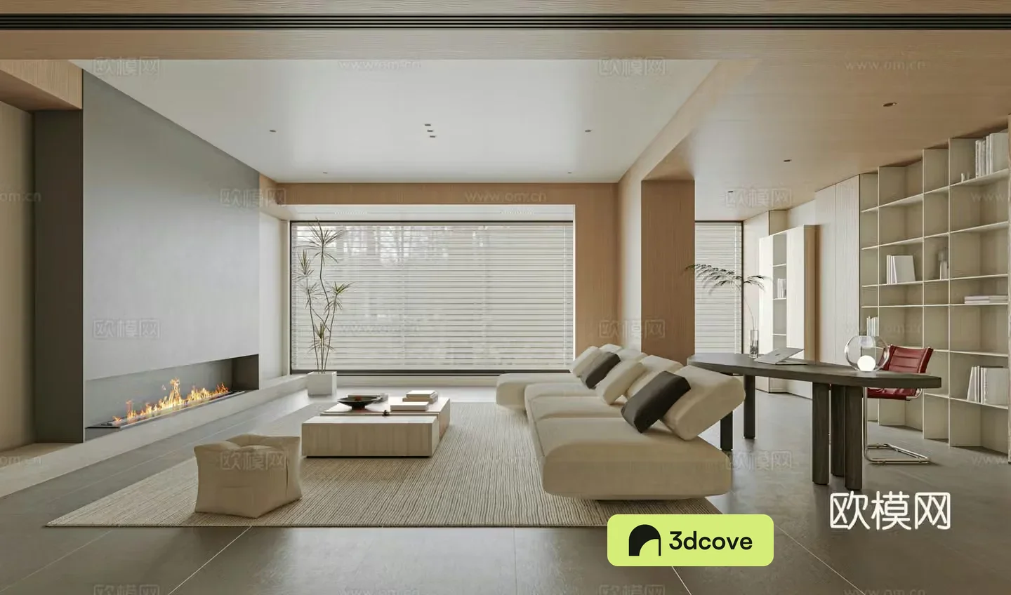 Modern living room sofa single chair coffee table