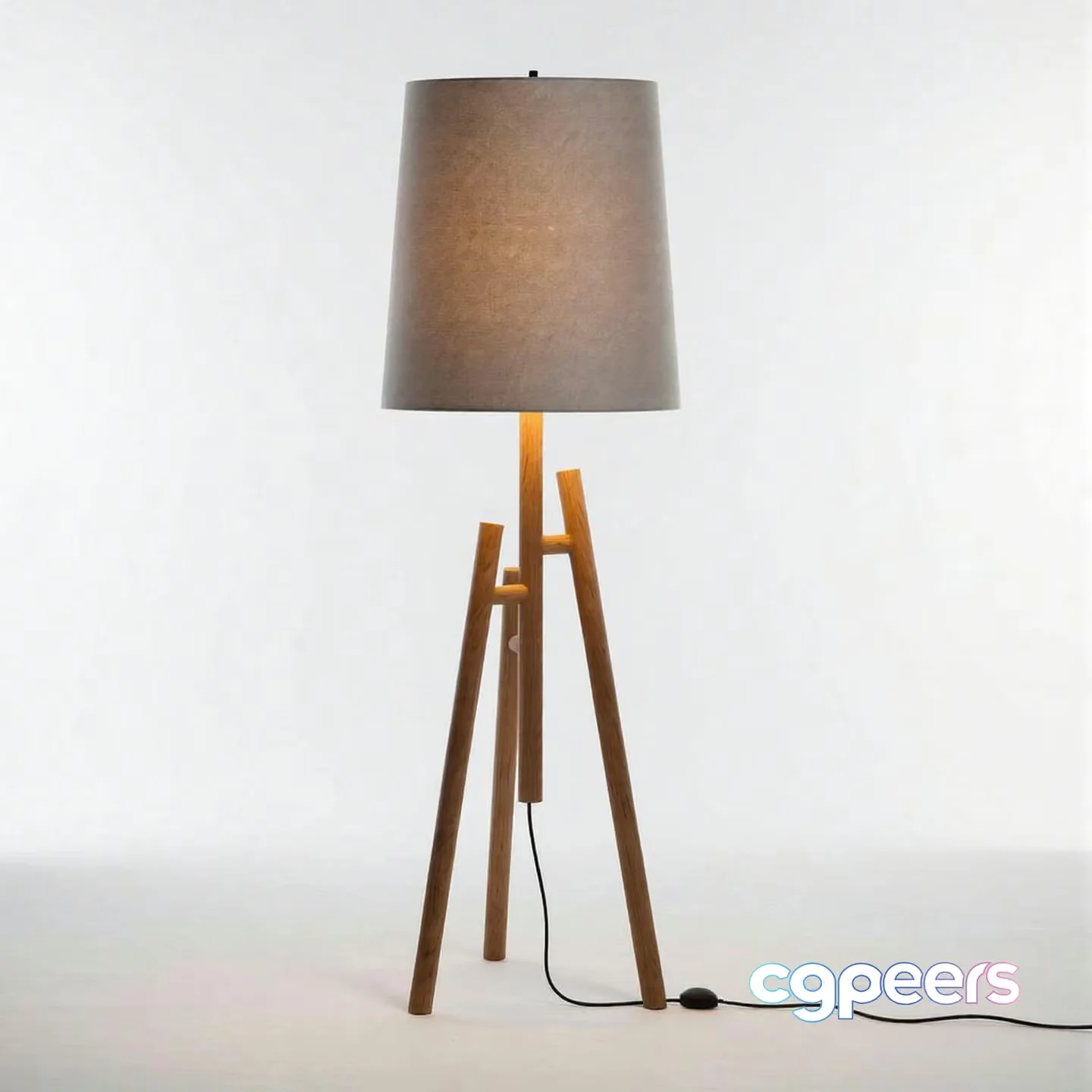 Mid-Century Modern Lamp 3D Model – 10827 – VRAY Render