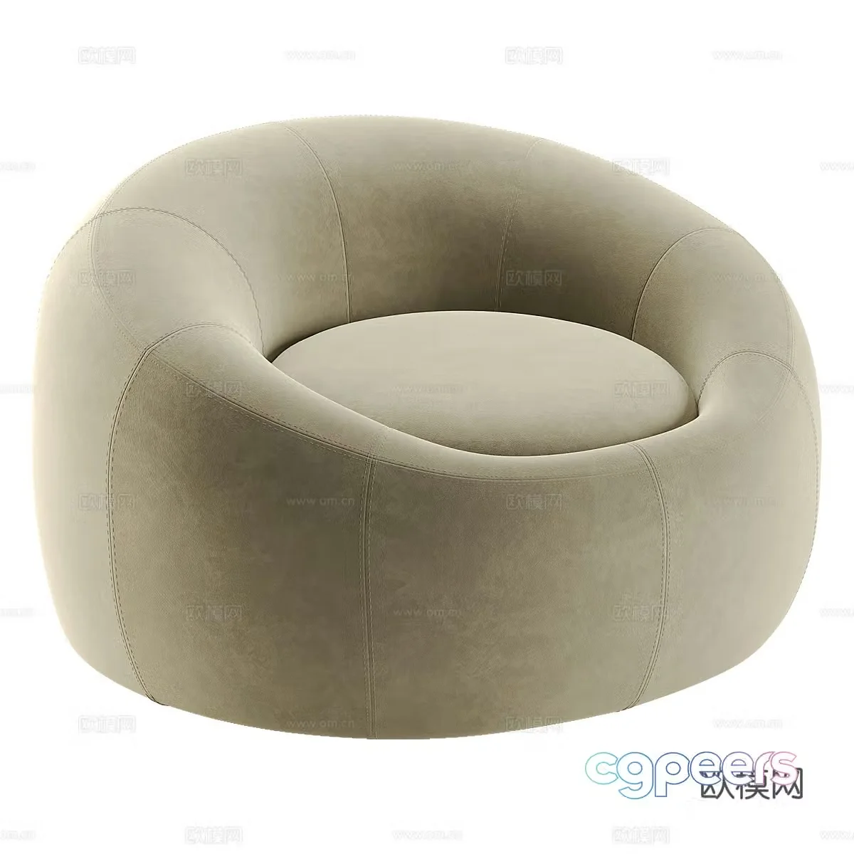 Lazy sofa pier 3d model