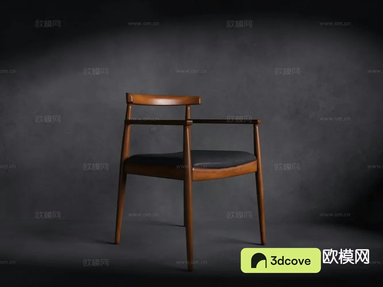 New Chinese style single chair solid wood chair tea chair leisure chair