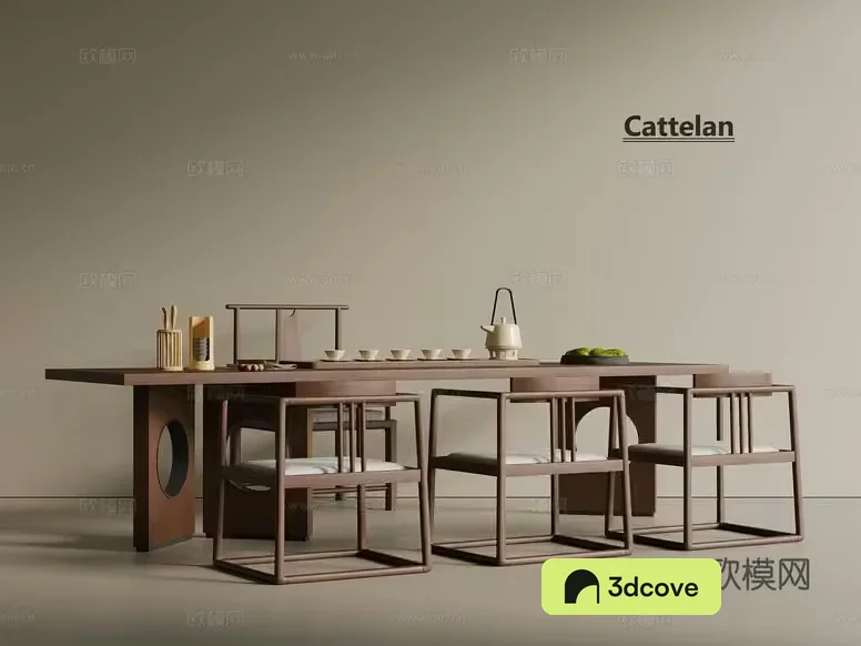 A Dining Room With A Table And Chairs