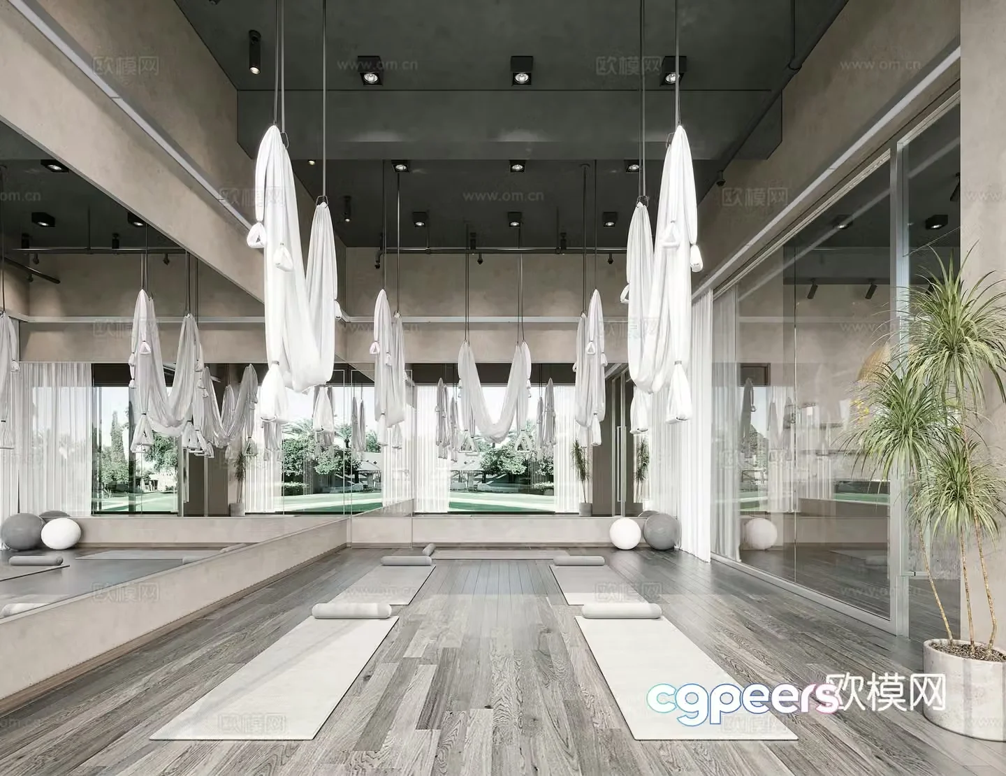 Wabi sabi yoga room 3d model