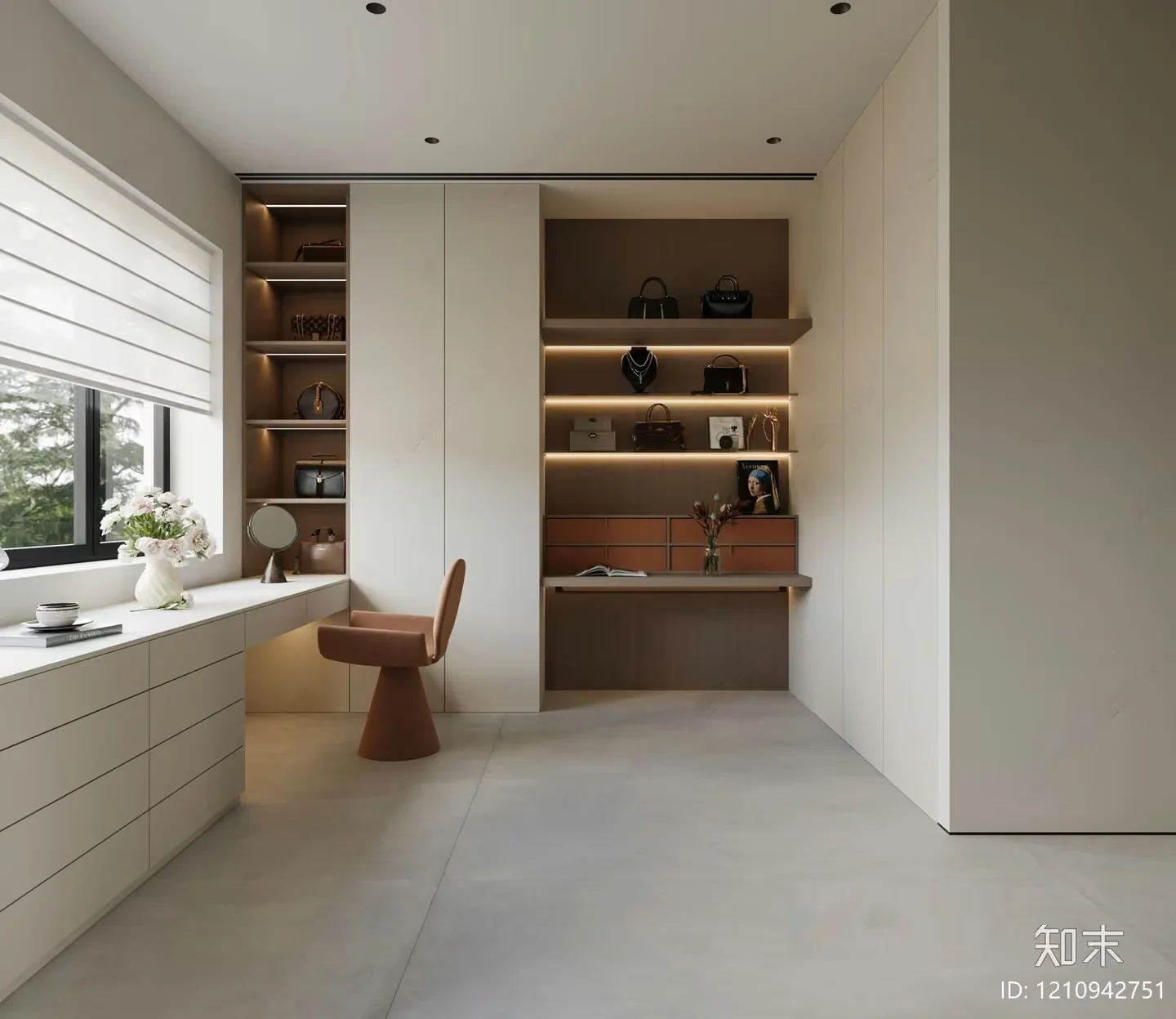 Modern Minimalist Home Office 3D Model – 10941 – VRAY Render