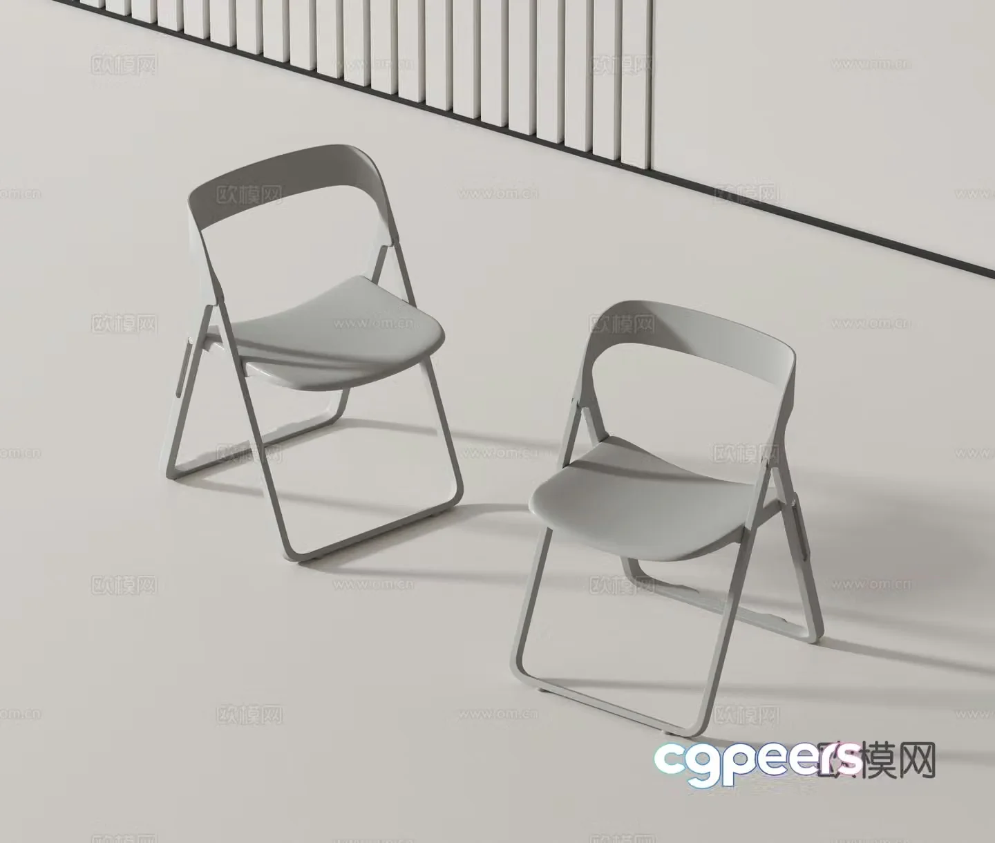 Modern chair dining chair 3D model
