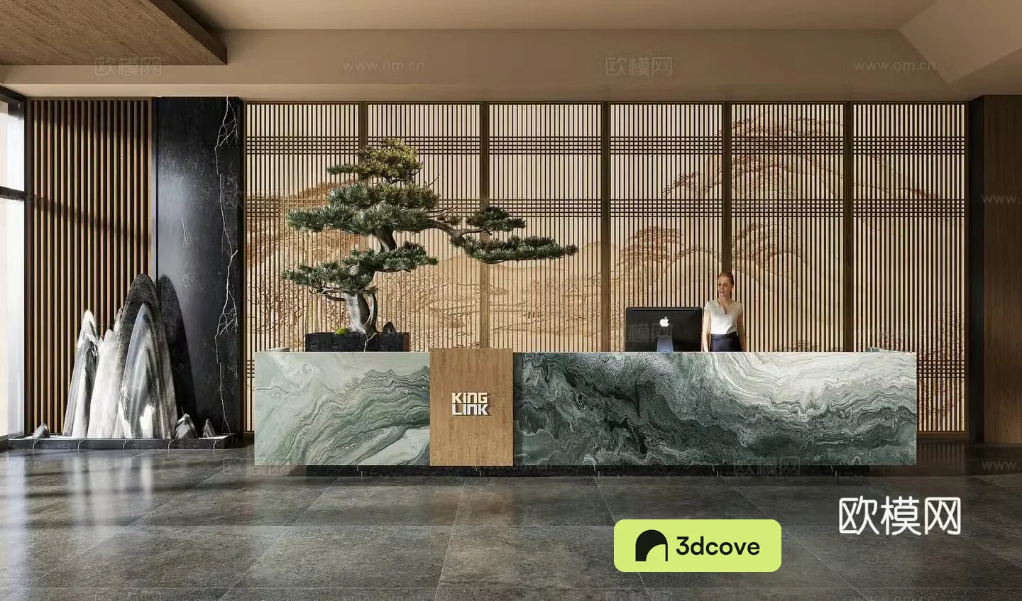 New Chinese office front desk
