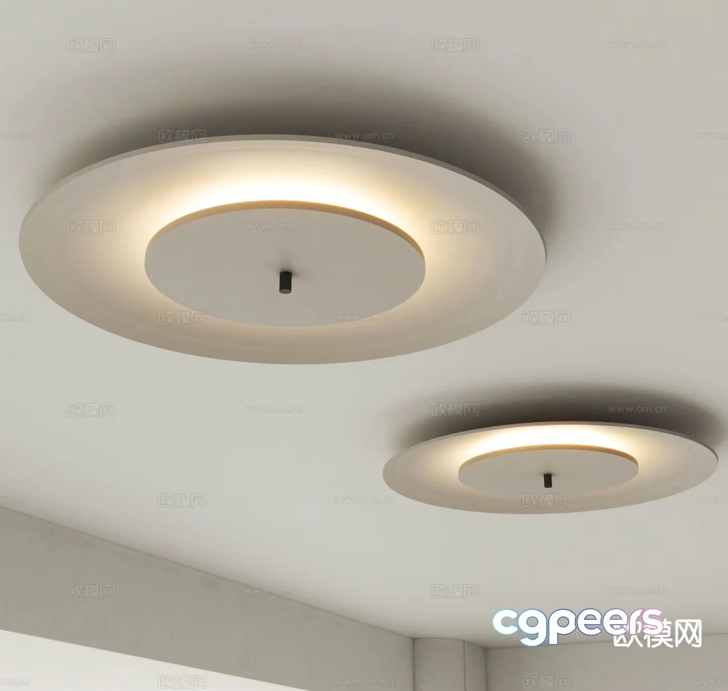 Modern ceiling light 3d model