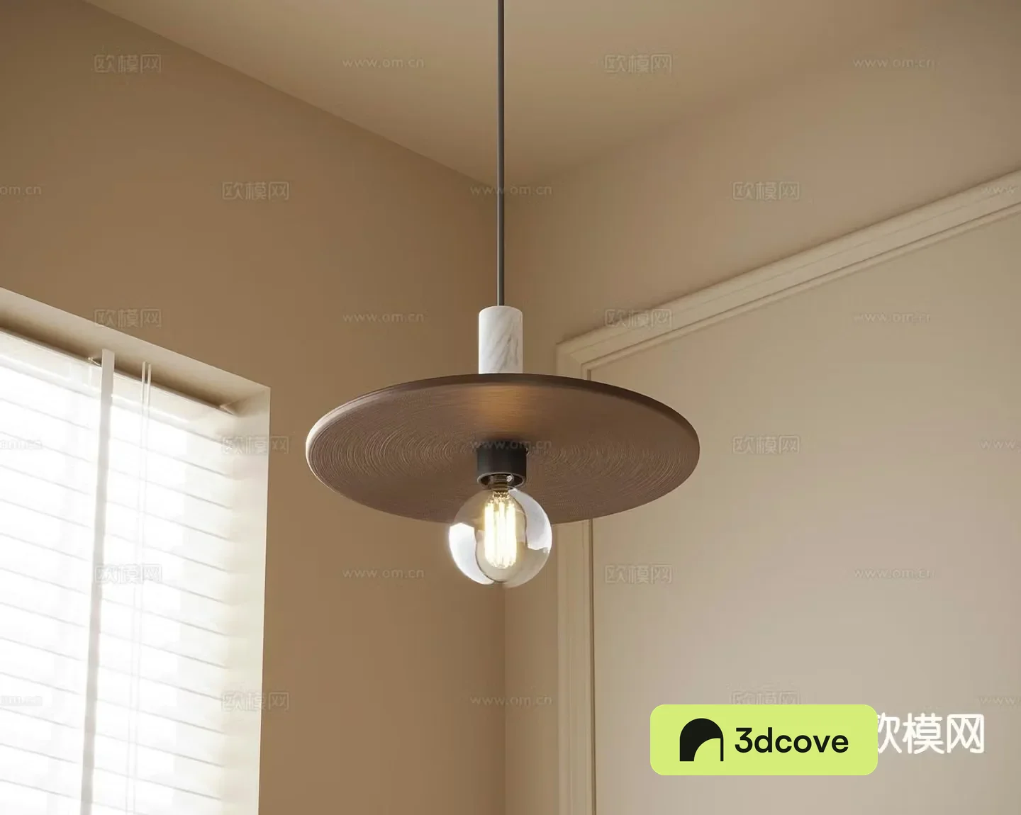 Modern bedside chandelier