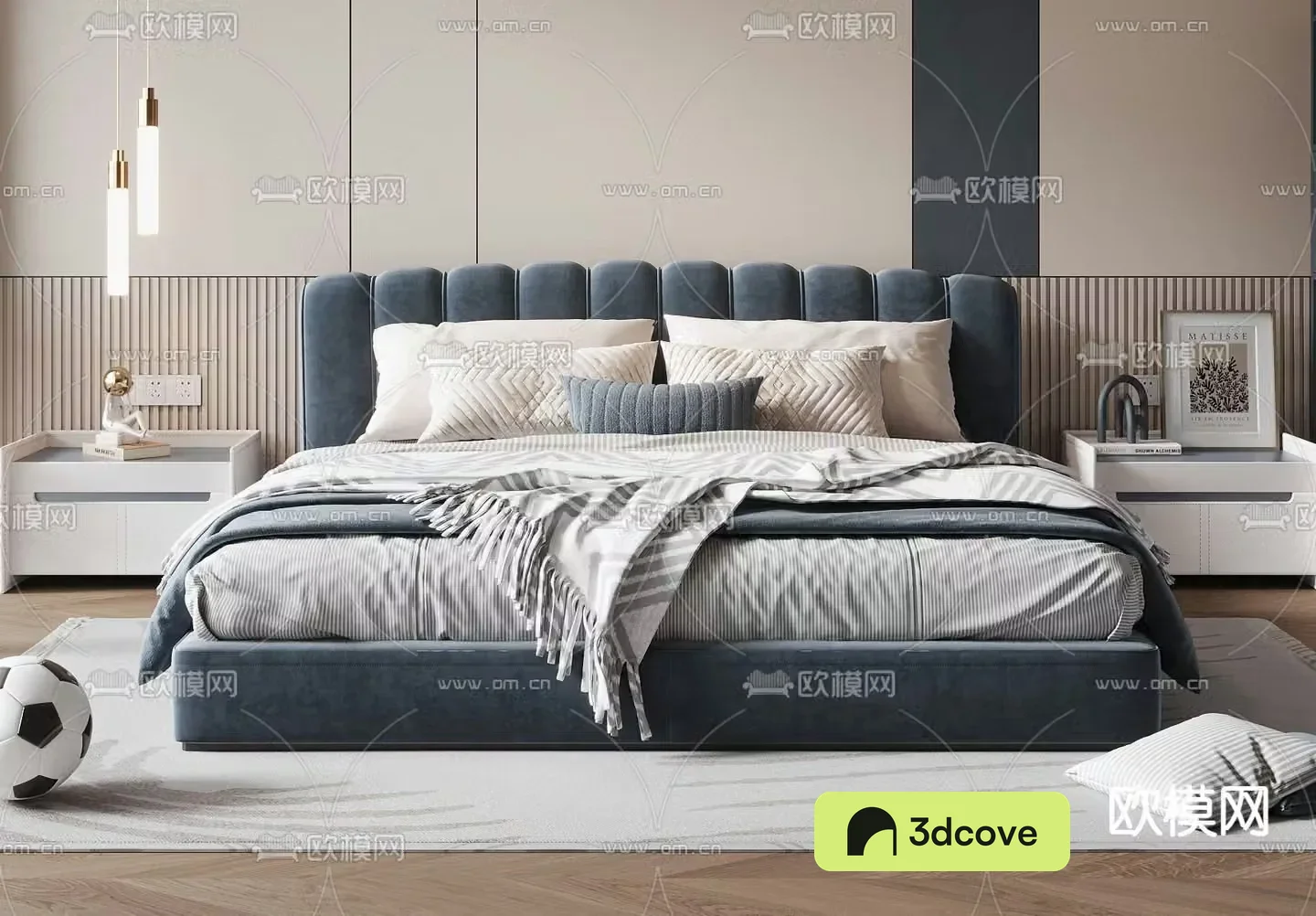 Modern double bed