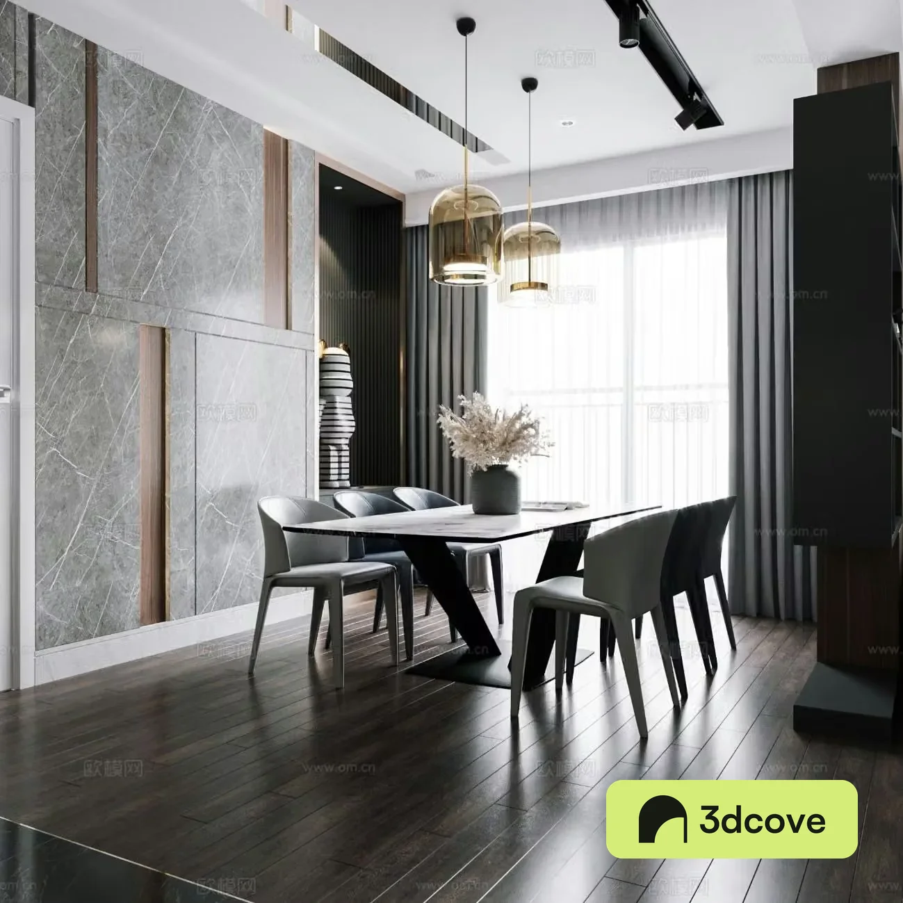 Premium gray restaurant