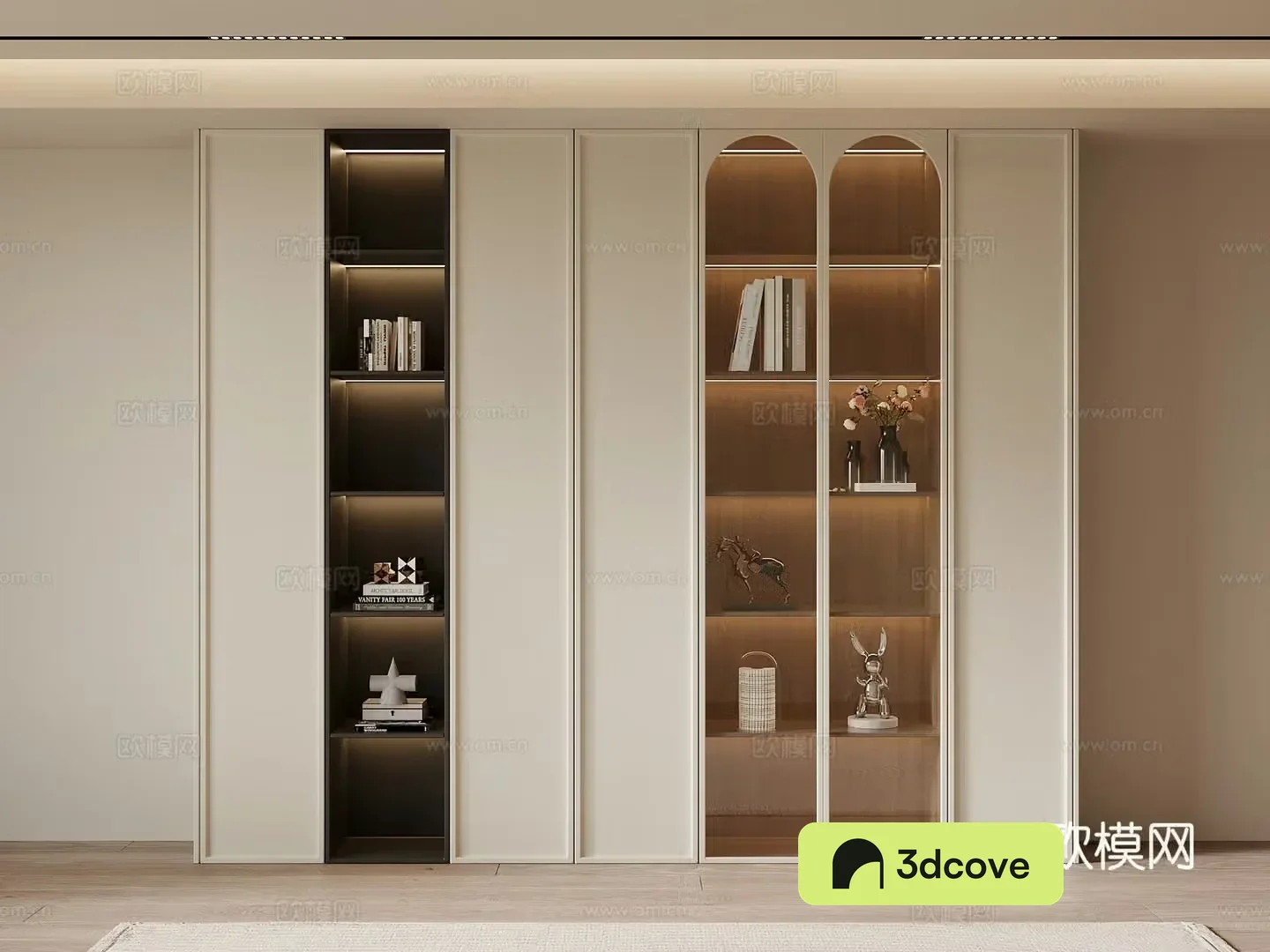 Medieval style bookcase bookshelf