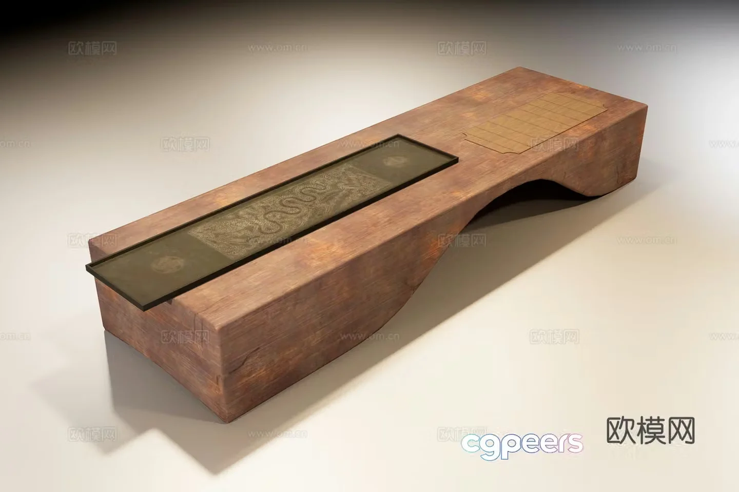Tea art table 3d model