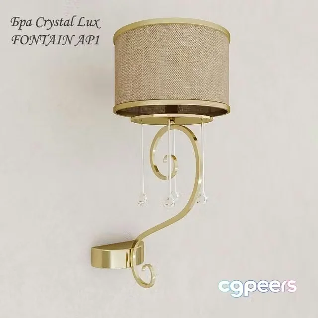 3ds Max Free – Sconce Crystal Lux FONTAIN AP1