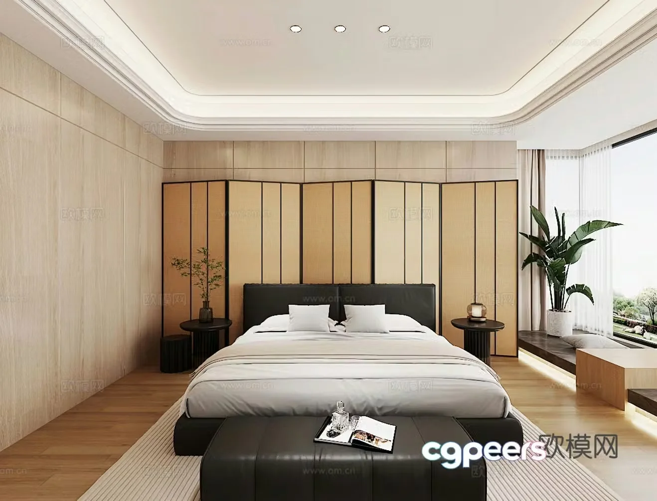 Modern Italian bedroom 3d model