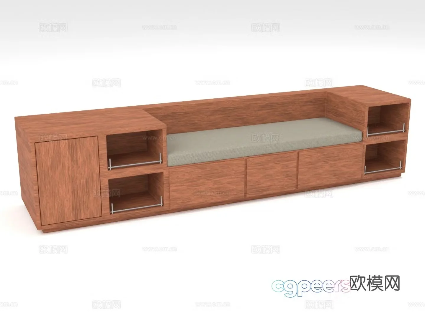 Wooden cabinet Storage cabinet Combination cabinet Shoe changing stool cabinet 3d model
