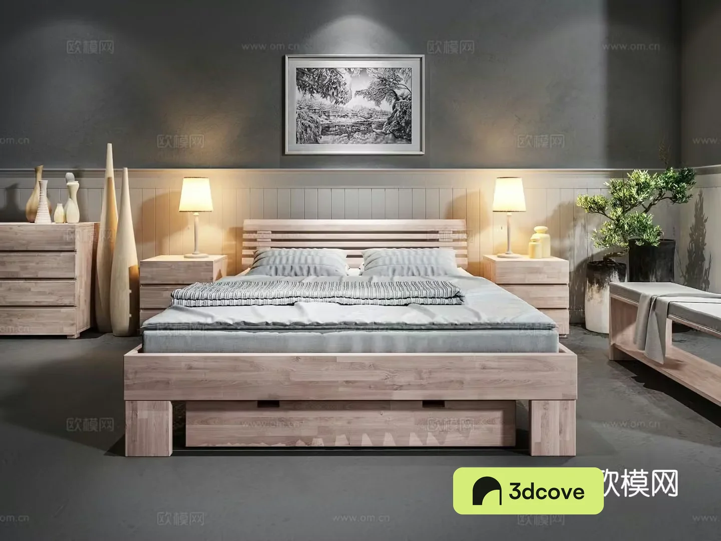 Nordic double bed