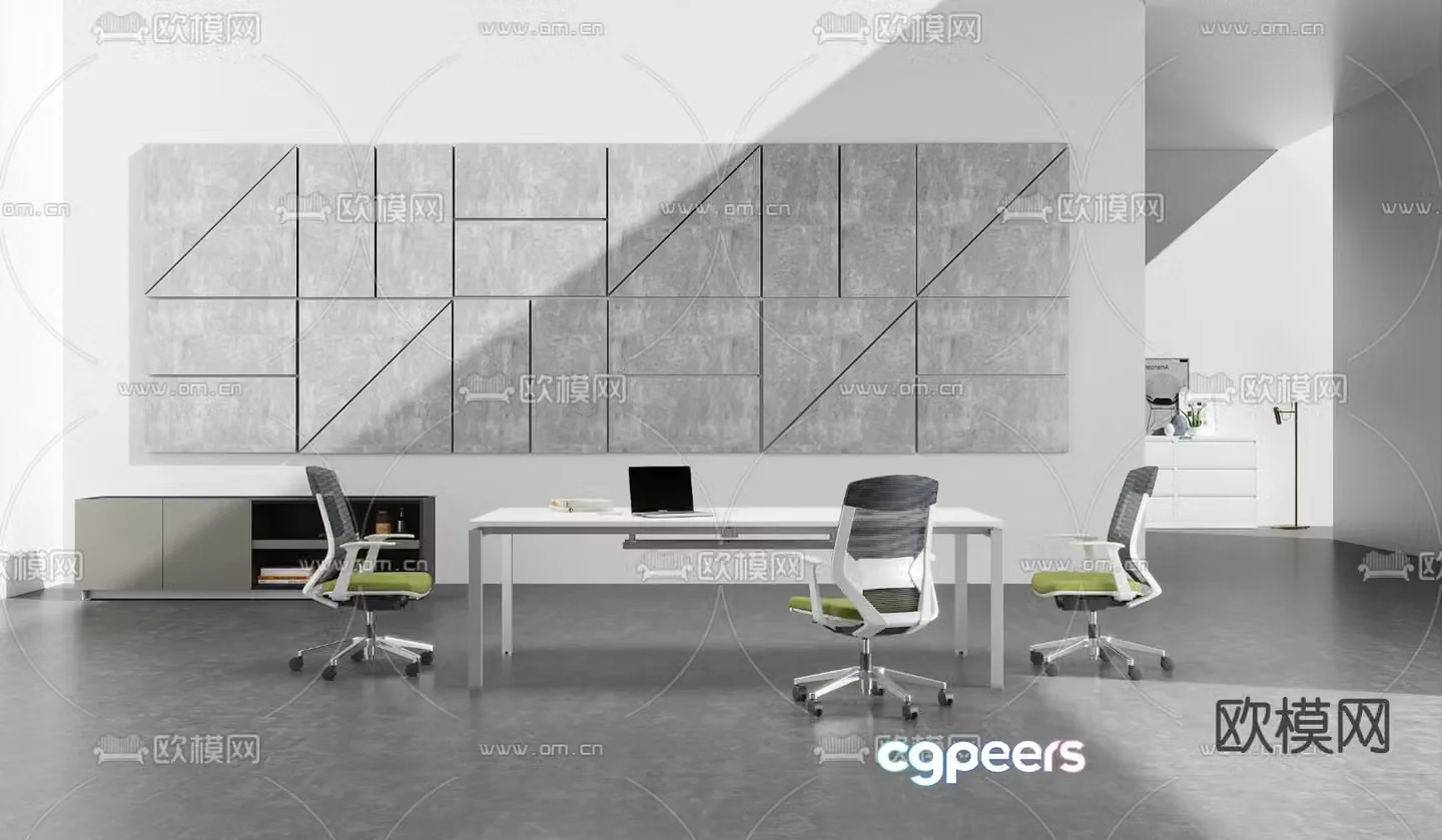 Conference tables and chairs conference table 3d model