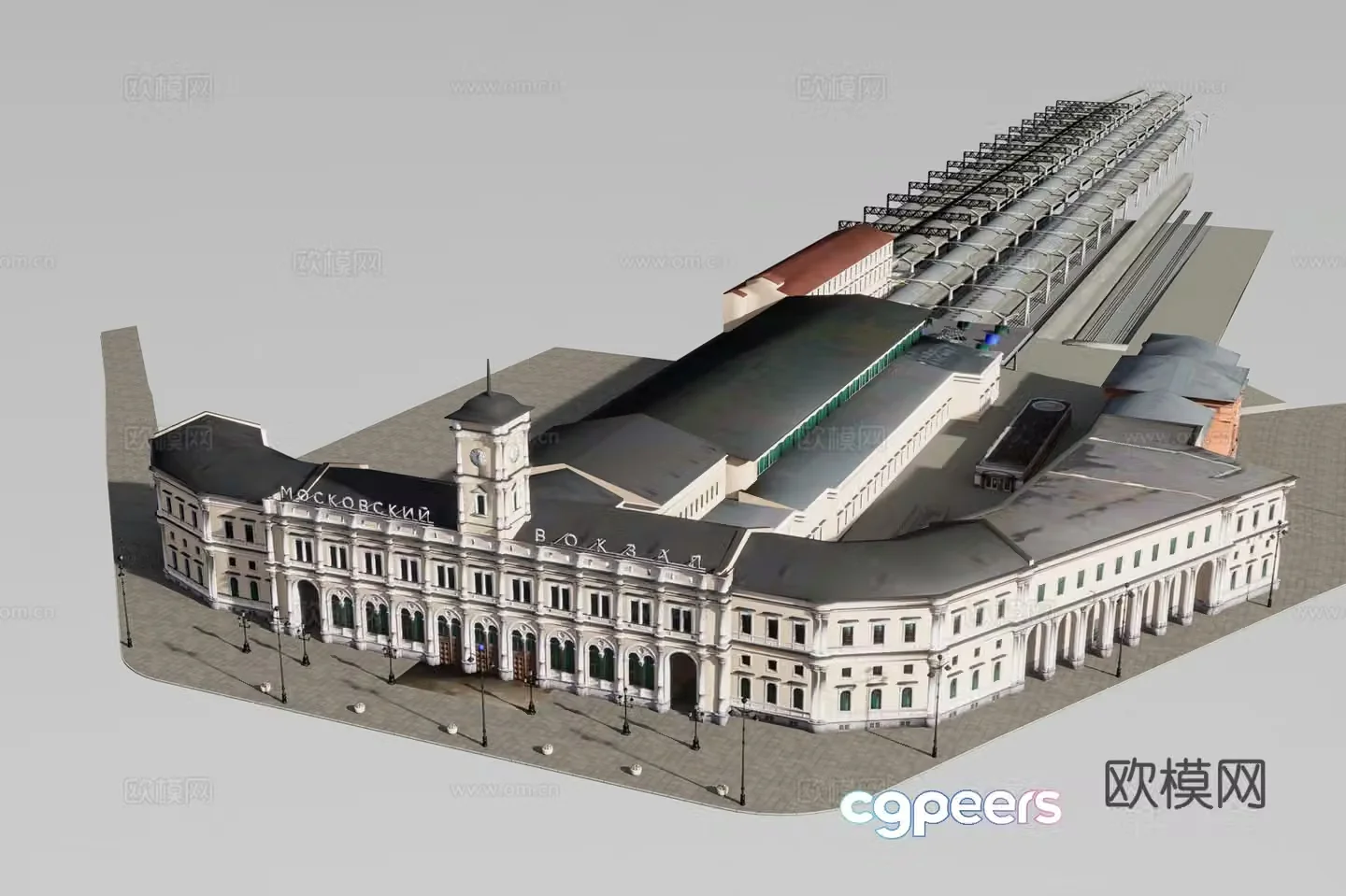 Moscow Railway Station 3D Model