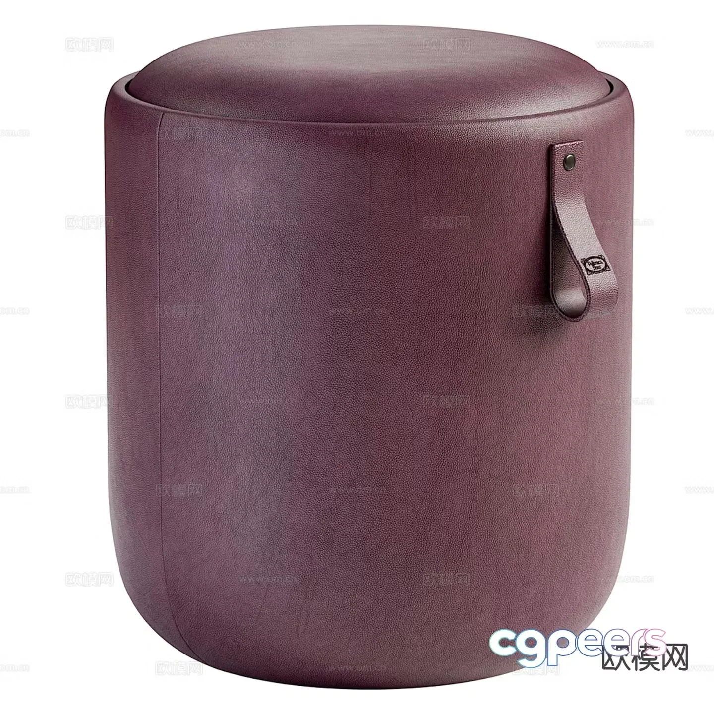 Light luxury sofa stool dressing stool low stool 3D model