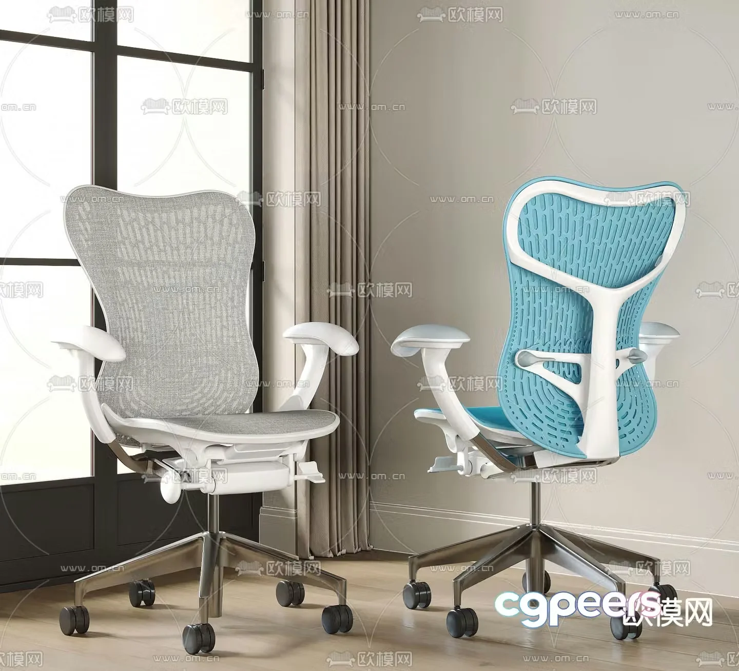 Staff chair office chair 3d model
